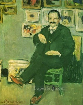 パブロ・ピカソ Painting - ギュスターヴ・コキオ・アンブロワーズ・ヴォラールの肖像 1901年 パブロ・ピカソ